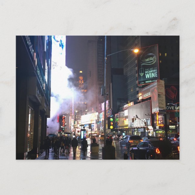 Cartão Postal Rainy NYC (Frente)