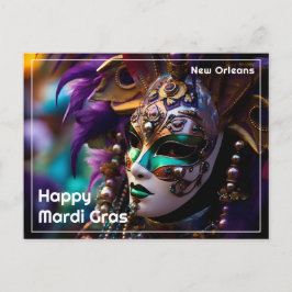 Cartão Postal 💚 💜 Raio Regal 💛 Mardi Gras Majestade