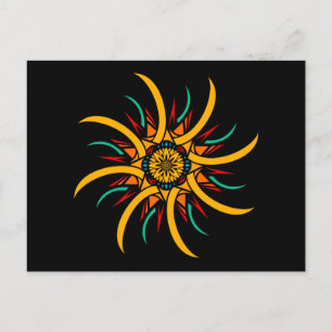 Cartão Postal raios de sol