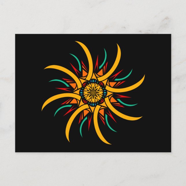 Cartão Postal raios de sol (Frente)