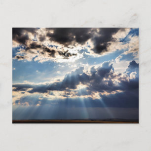 Cartão Postal Raios de sol vindo de cima