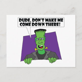 Cartão Postal Raiva FRANKENSTEIN