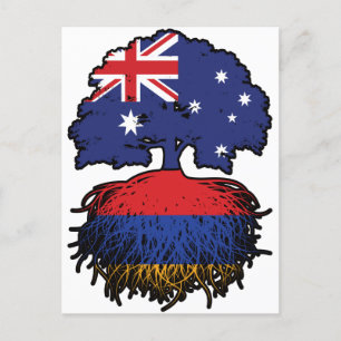 Cartão Postal Raízes da Árvore Australiana Armênia