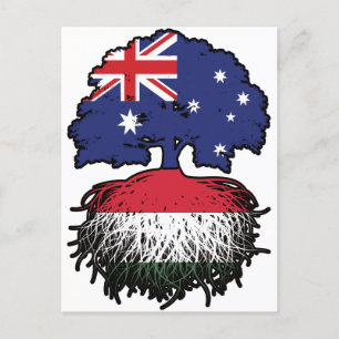 Cartão Postal Raízes de Árvore Australianas Húngaras