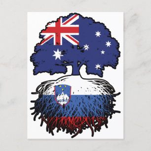 Cartão Postal Raízes de Árvore da Austrália eslovena australiana
