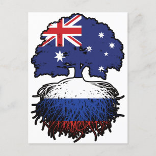 Cartão Postal Raízes de Árvore Russas da Austrália Australiana