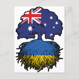 Cartão Postal Raízes de Árvore Ucraniana Austrália