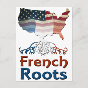 Cartão Postal Raízes Francesas Americanas