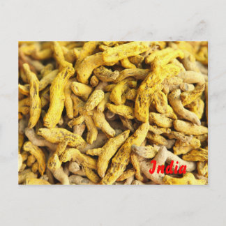 Cartão Postal Raízes turméticas