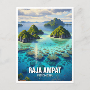 Cartão Postal Raja Ampat Indonésia