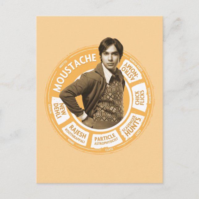 Cartão Postal Rajesh Info Graphic (Frente)