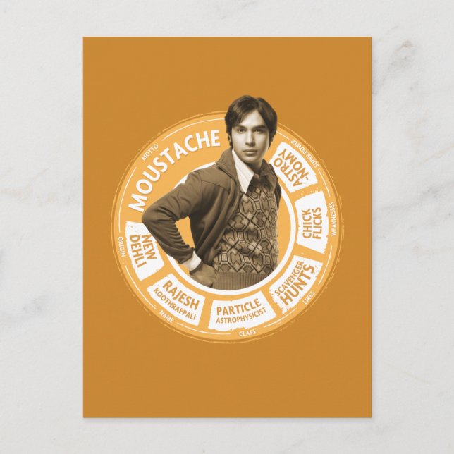 Cartão Postal Rajesh Info Graphic (Frente)