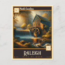Cartão Postal Raleigh, Carolina do Norte | Vintage