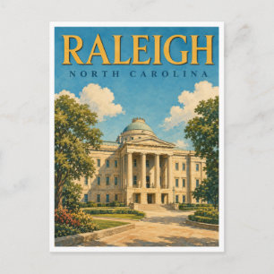 Cartão Postal Raleigh North Carolina State Capitol GeoSaga