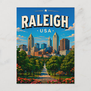 Cartão Postal Raleigh State Capitol Viagem Lembrança