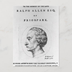 Cartão Postal Ralph Allen, 1764