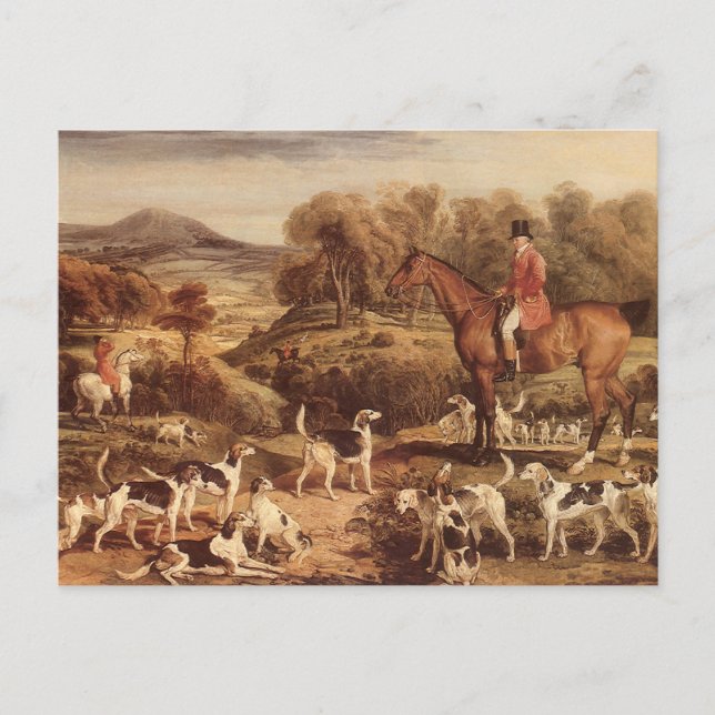 Cartão Postal Ralph Lambton e seus Hounds por James Ward (Frente)