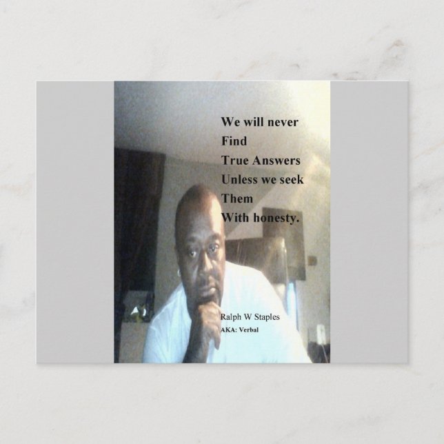 Cartão Postal Ralph Wisden Staples (Frente)