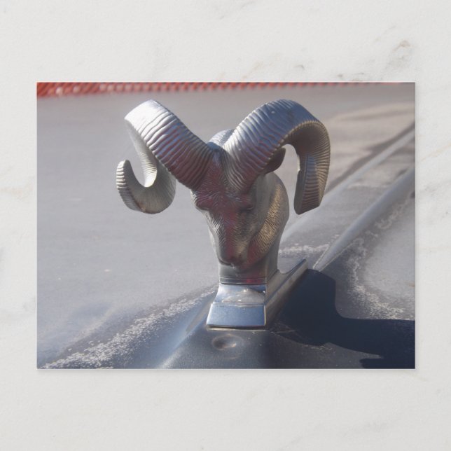 Cartão Postal Ram prateado (Frente)