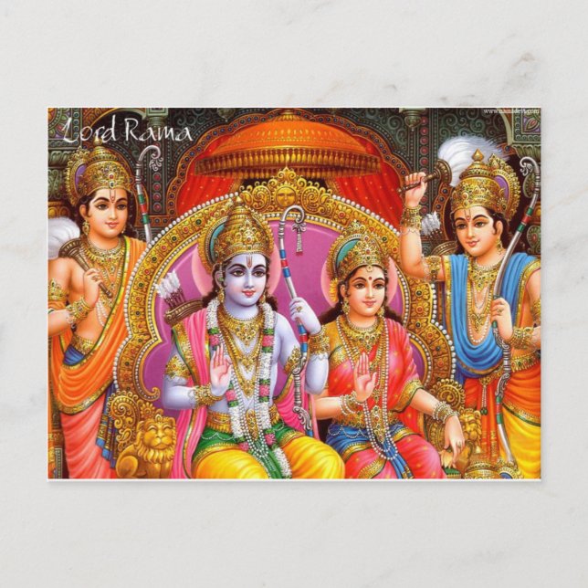 CARTÃO POSTAL RAMA E SITA (Frente)