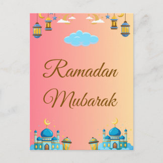 Cartão Postal Ramadan Kareem Greeting Card Carte de vœux simple