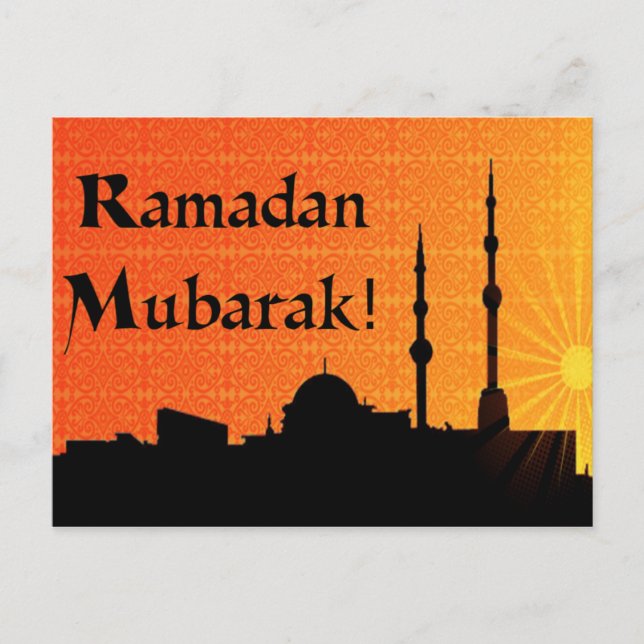 Cartão Postal Ramadan Mubarak (Frente)