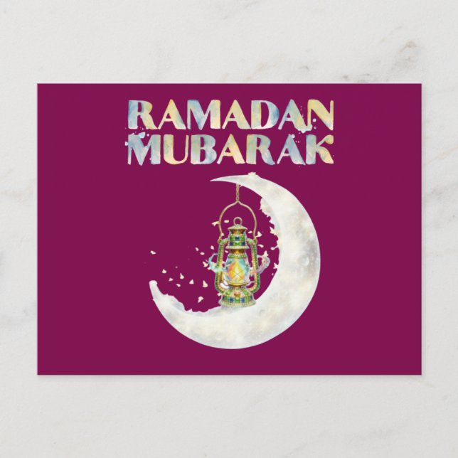 Cartão Postal Ramadan Mubarak (Frente)