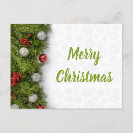 Cartão Postal Ramais de Árvore de Natal com Balas