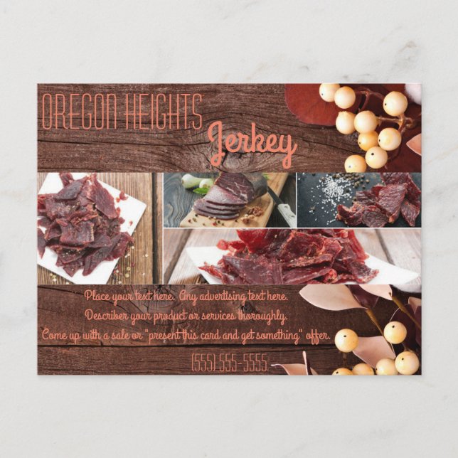 Cartão Postal Ramificação de Algodão da Placa de Publicidade par (Frente)