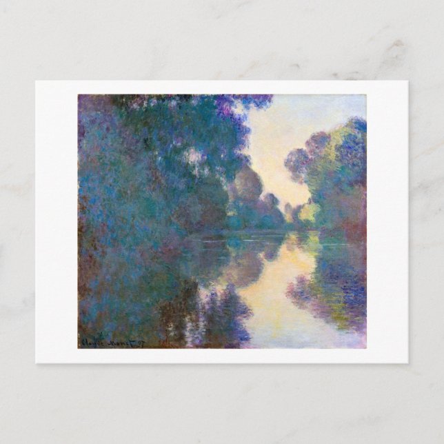 Cartão Postal Ramificação do Sena perto de Giverny, Monet (Frente)