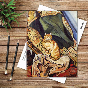 Cartão Postal Raminou Cat Cloth Suzanne Valadon