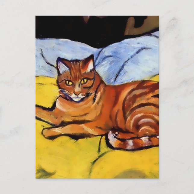 Cartão Postal “Raminou on a Yellow Blanket’ by Suzanne Valadon (Frente)