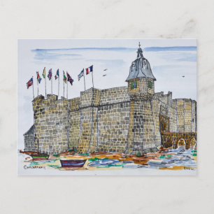 Cartão Postal Rampart & Gate de Concarneau   Bretanha, França