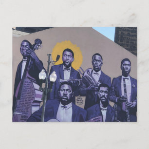 Cartão Postal Rampart Street Art Mural - NOLA