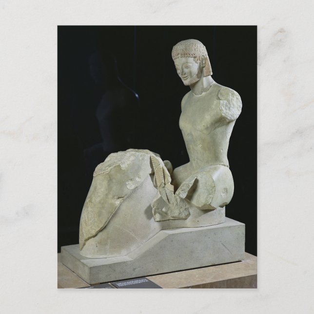 Cartão Postal Rampin Rider, c.550-540 BC (Frente)