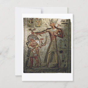 Cartão Postal Ramsés Excelente Egípcio Pharaoh Sphinx Art