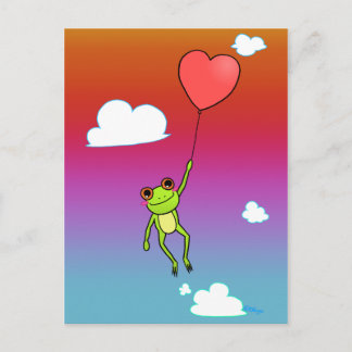 Cartão Postal Rana Volando