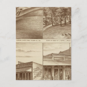 Cartão Postal Ranches e escritórios do condado de Tulare