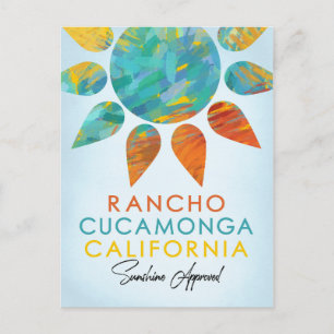 Cartão Postal Rancho Cucamonga California Sunshine Viagem
