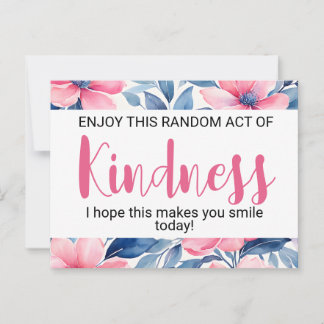 Cartão Postal Random Act of Kindness
