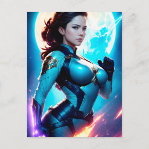 Cartão Postal Ranger Espacial Nova Sci-Fi, 50 Retroativo Cósmico