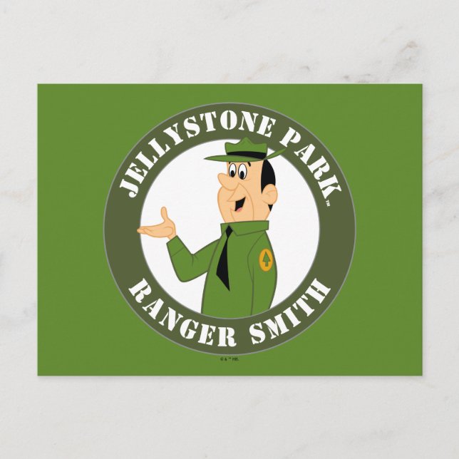 Cartão Postal Ranger Smith Retrato de Jellystone (Frente)