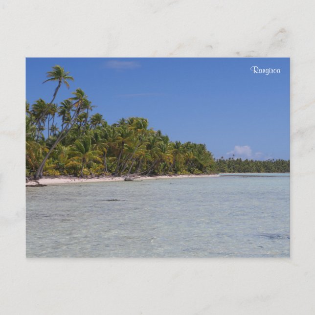Cartão Postal Rangiroa Polinésia Francesa (Frente)