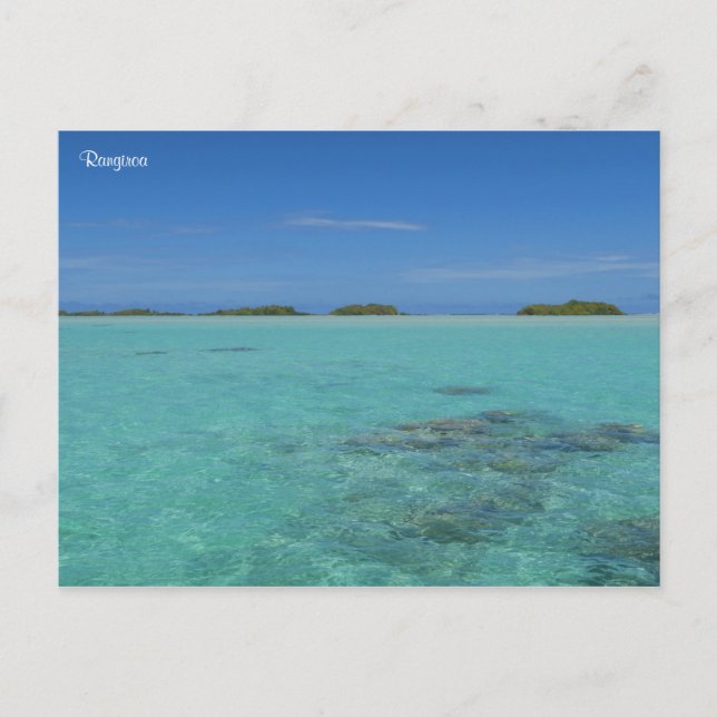 Cartão Postal Rangiroa Polinésia Francesa (Frente)