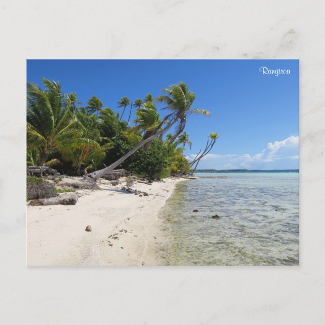 Cartão Postal Rangiroa Polinésia Francesa (Frente)