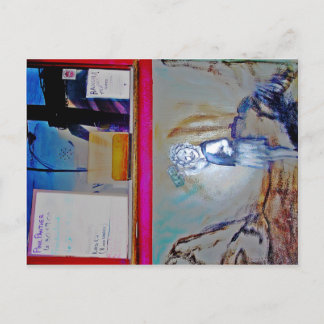 Cartão Postal Rangra Movie Theater Window, Alpin, TX