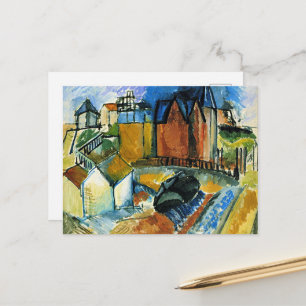 Cartão Postal Raoul Dufy, A Praia em Havre,