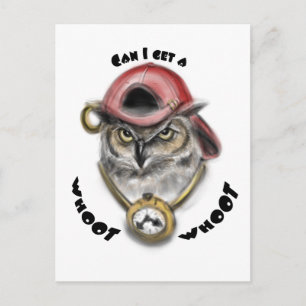 Cartão Postal Rap Owl