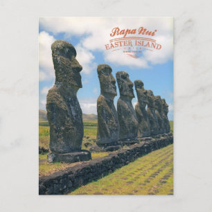 Cartão Postal Rapa Nui (ilha Páscoa)