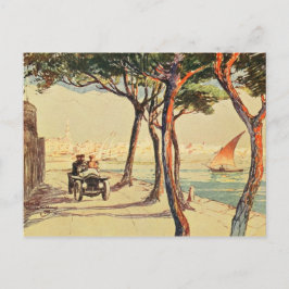 Cartão Postal Rapallo, Itália - Arte Italiana Vintage